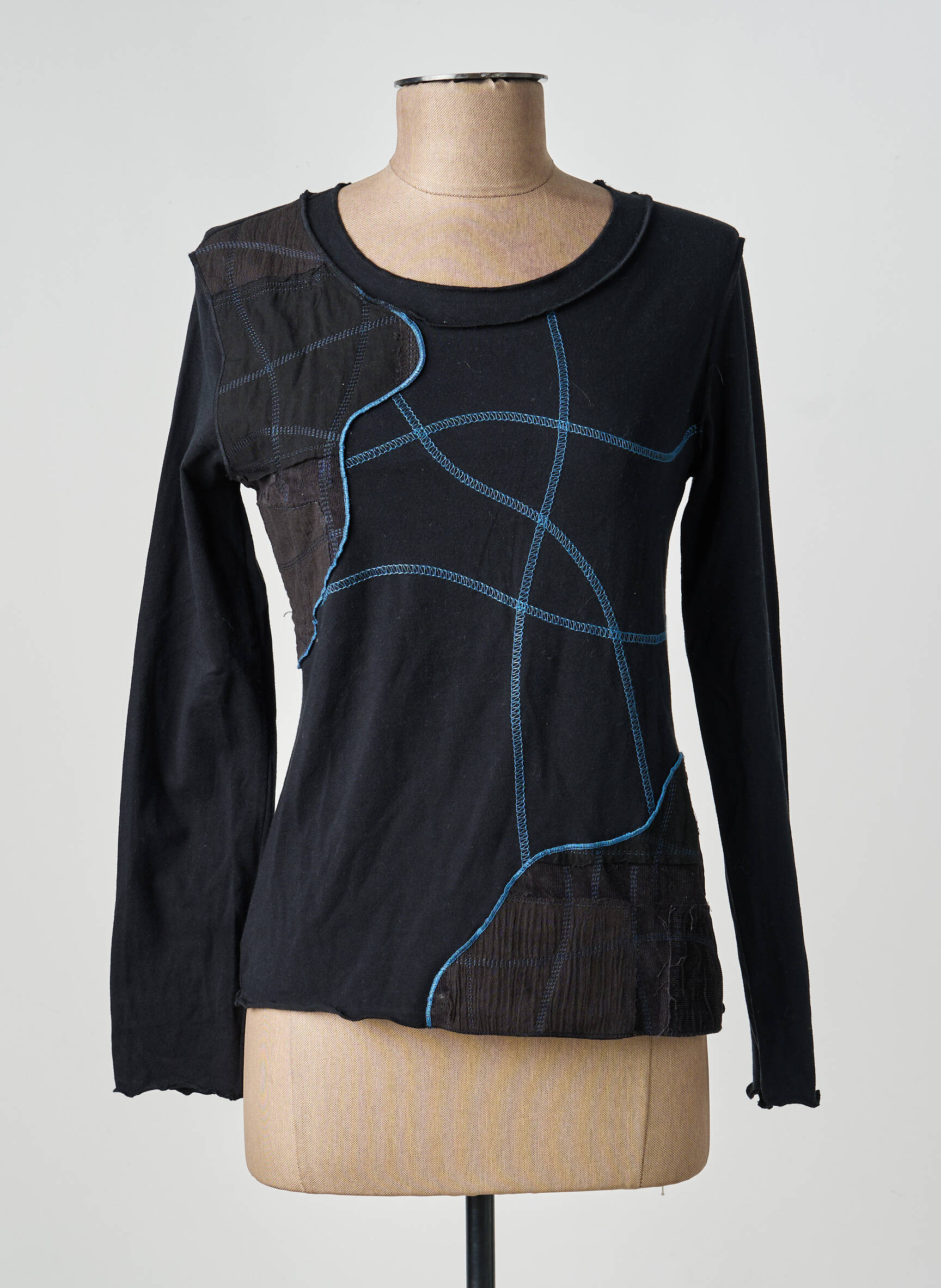 Tricou mâneci lungi mâneci lungi negru CAROLE RICHARD femeie