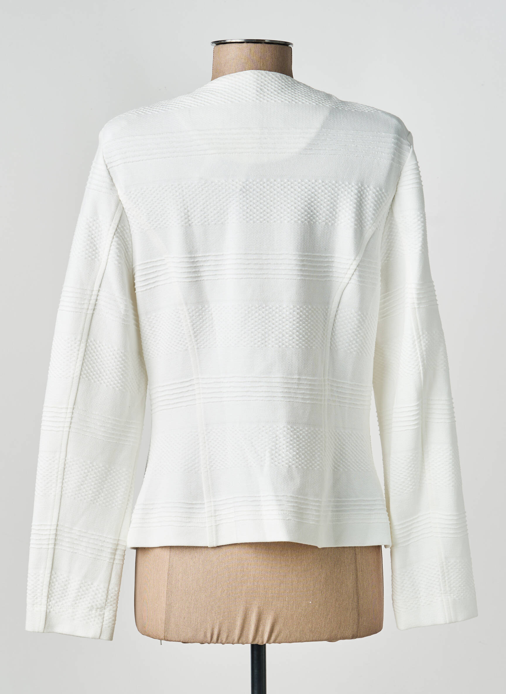 Jachete casual guler rotund alb BARBARA LEBEK femeie