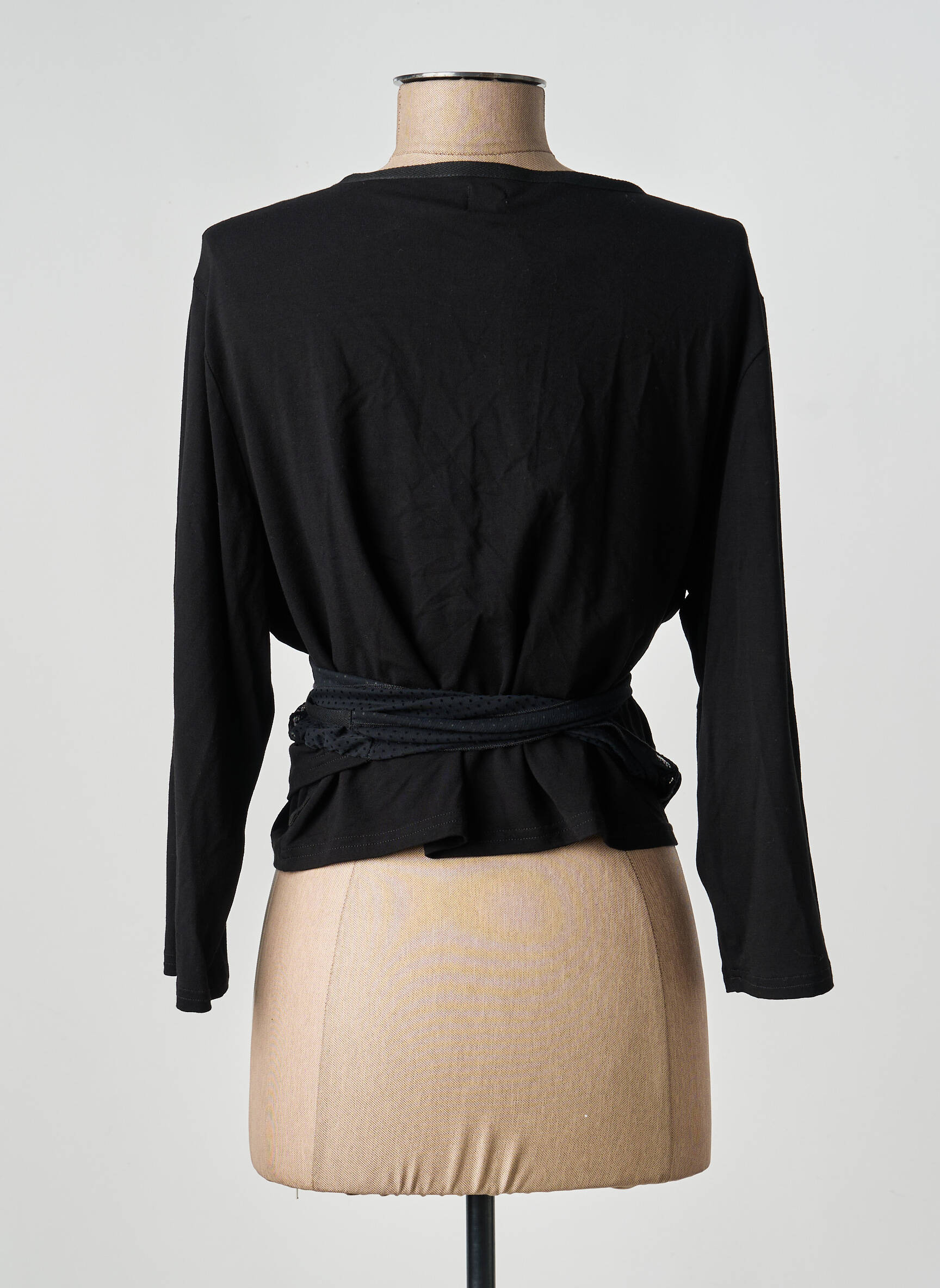 Cardigan petrecut elasticitate negru FRED SABATIER femeie