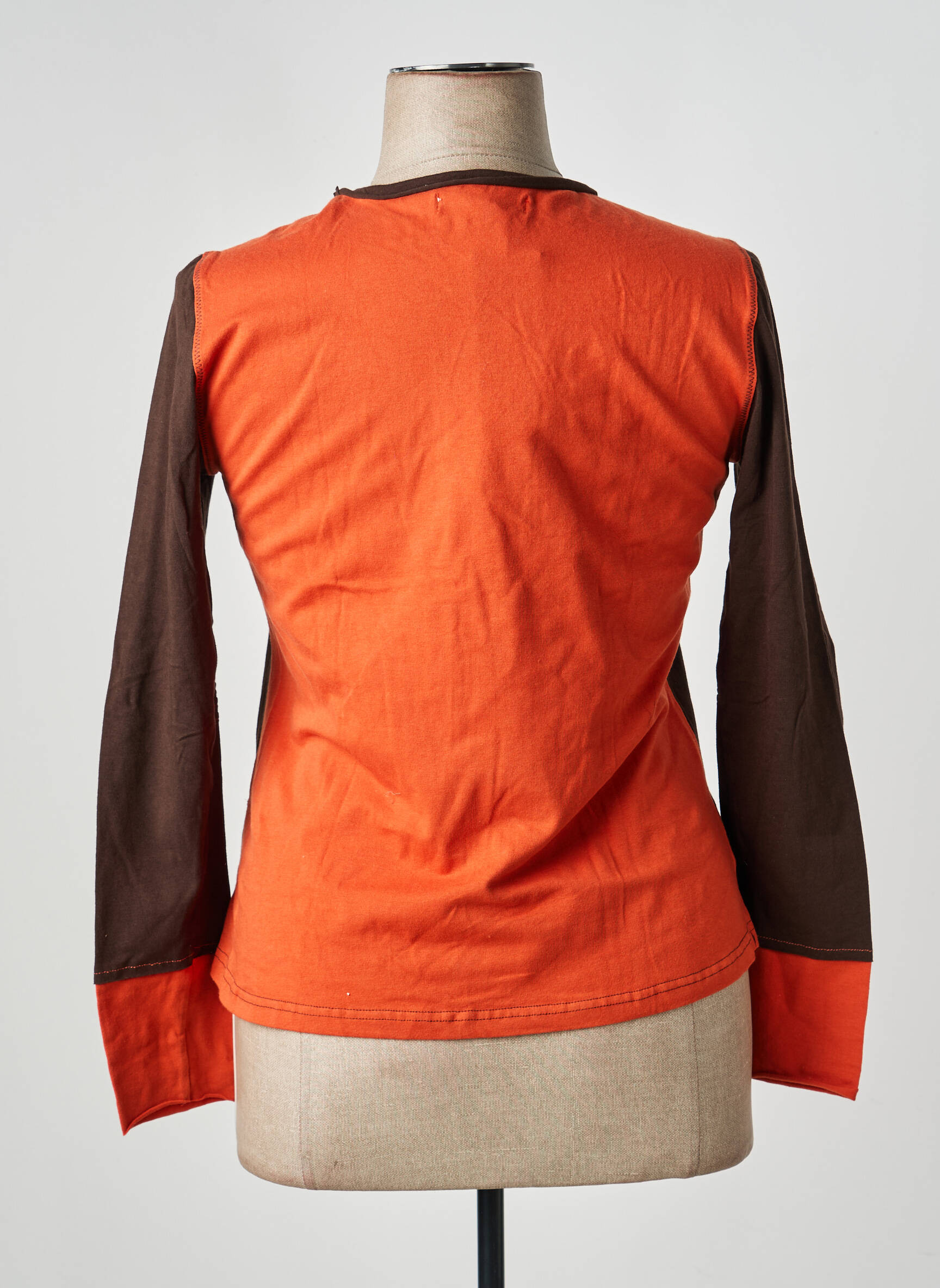 Tricou mâneci lungi mâneci lungi portocalie FRED SABATIER femeie