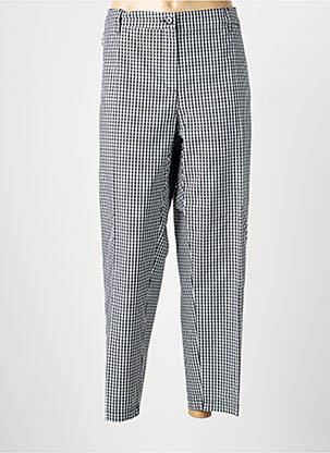 Pantalon chino țesătură poplin mărime normală negru ANNA MONTANA femeie