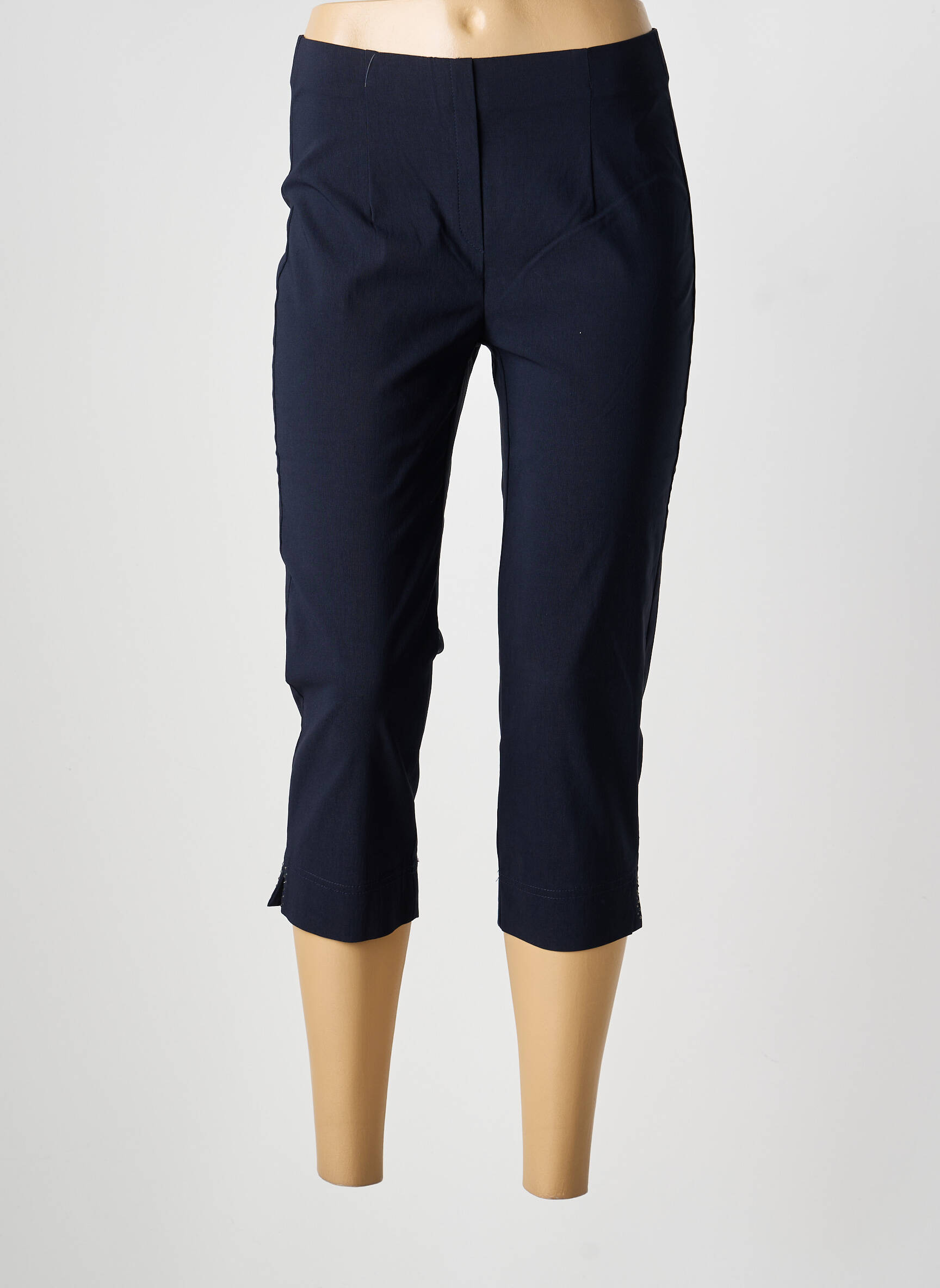 Pantalon trei sferturi elasticitate mărime normală albastru MAGIC SHAPE femeie
