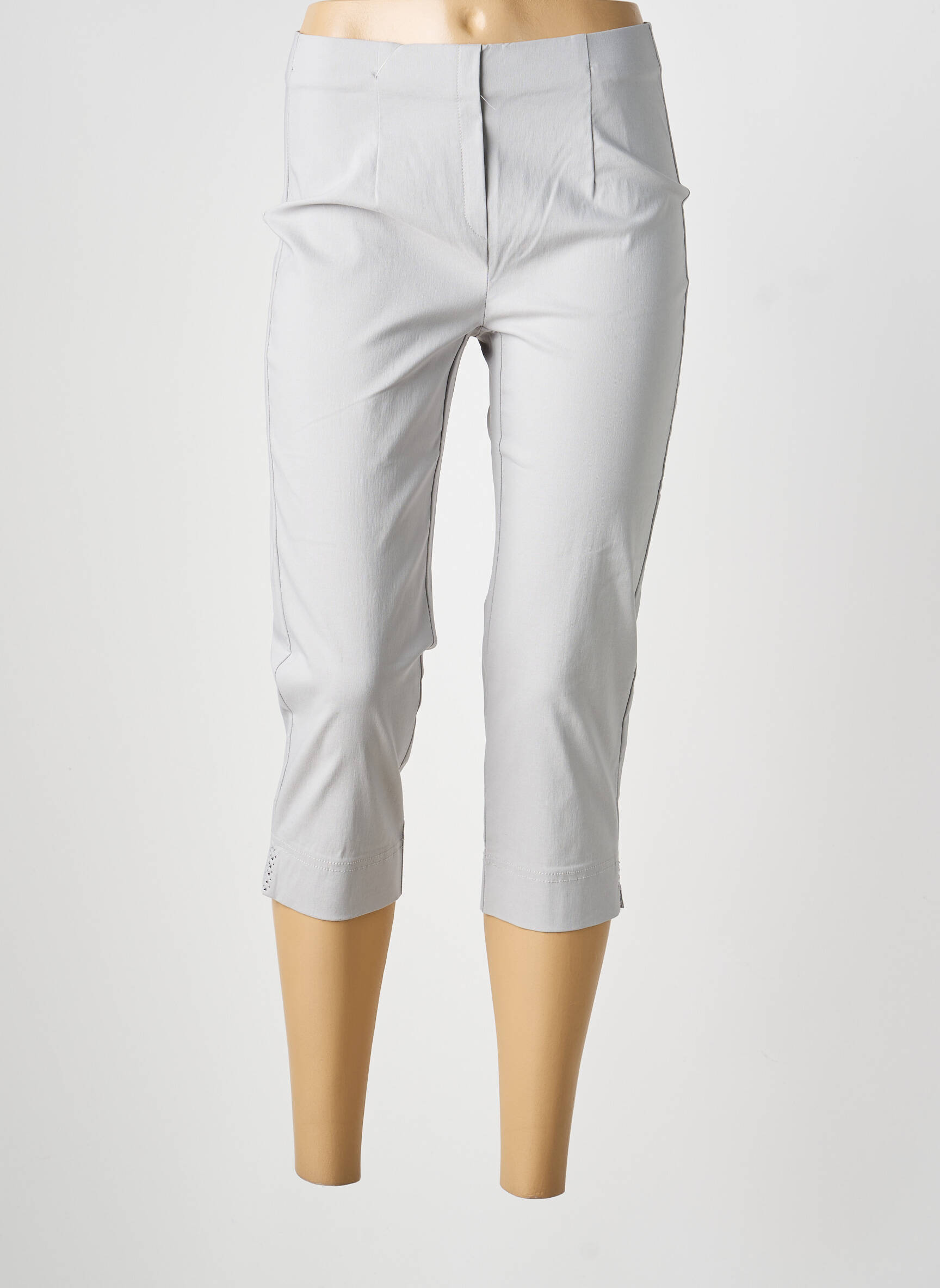 Pantalon trei sferturi elasticitate mărime normală gri MAGIC SHAPE femeie