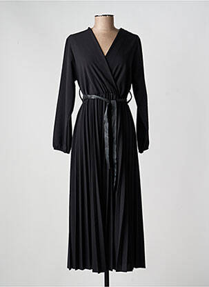 Rochie lungă mâneci lungi mâneci lungi negru NEW STYLE femeie