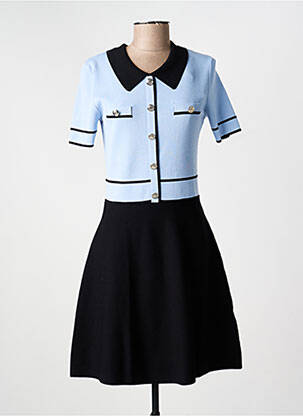 Rochie midi mâneci scurte mâneci scurte albastru MORGAN femeie