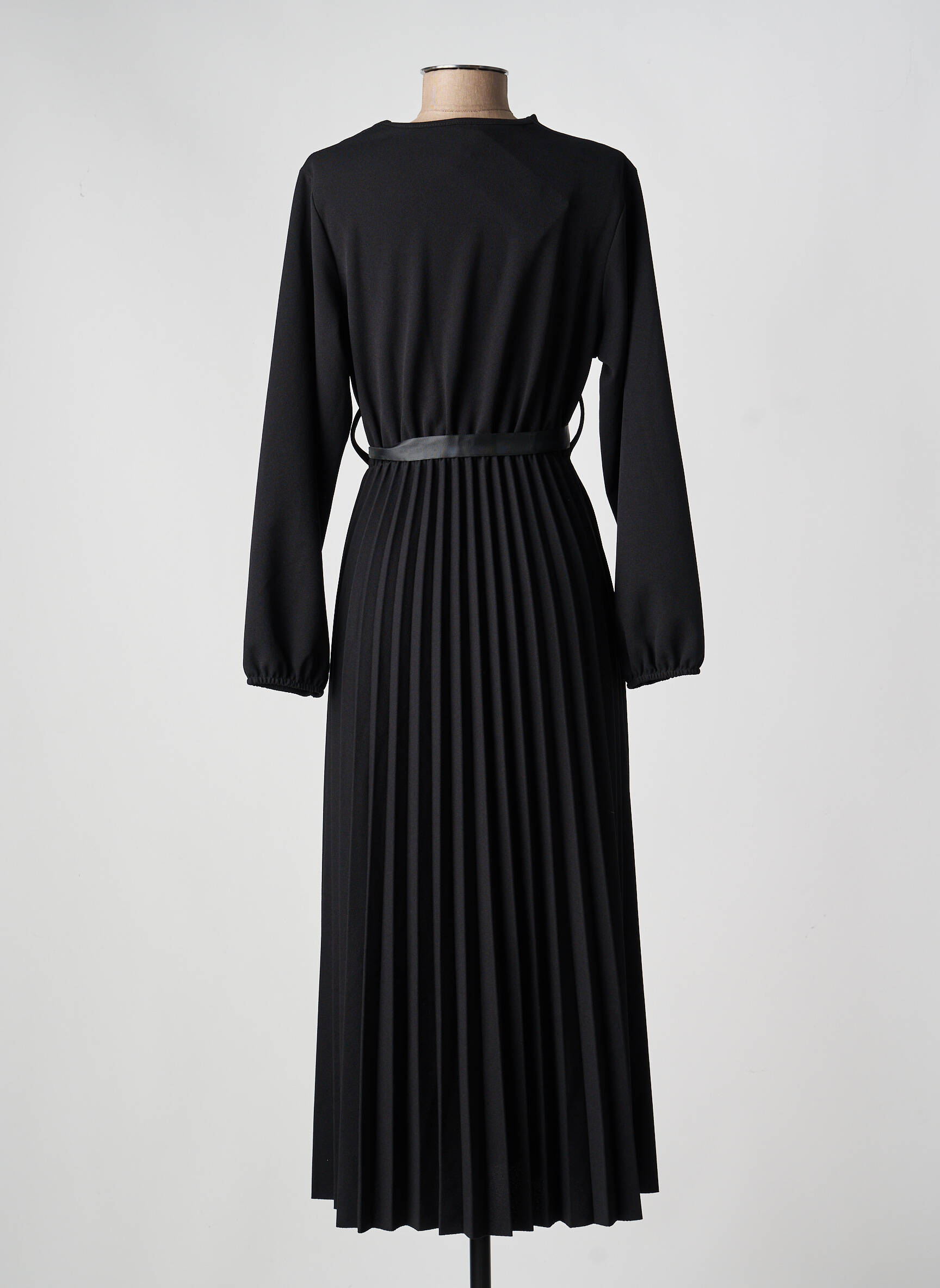 Rochie lungă mâneci lungi mâneci lungi negru NEW STYLE femeie