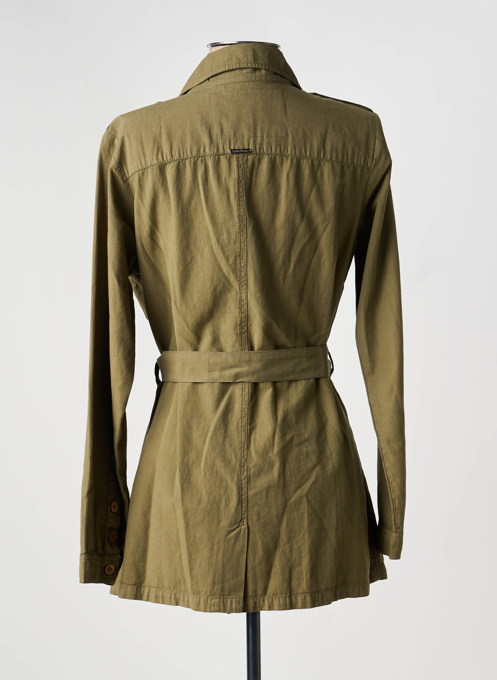 Jachete casual guler tip costum verde AGATHE & LOUISE femeie