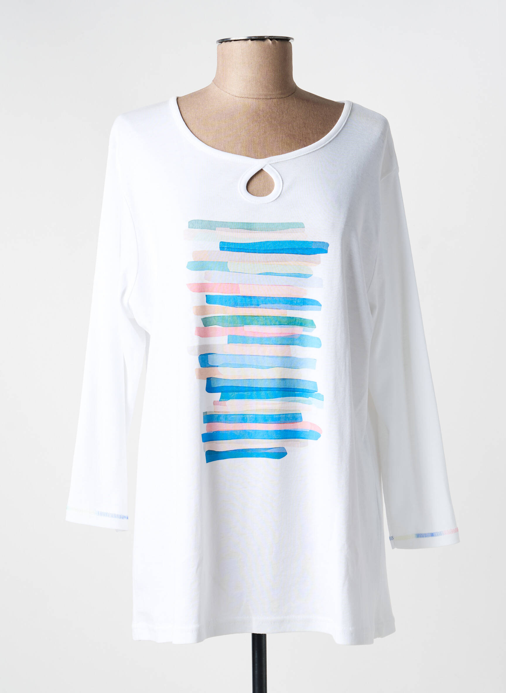 Tricou mâneci lungi mâneci lungi alb I.ODENA femeie