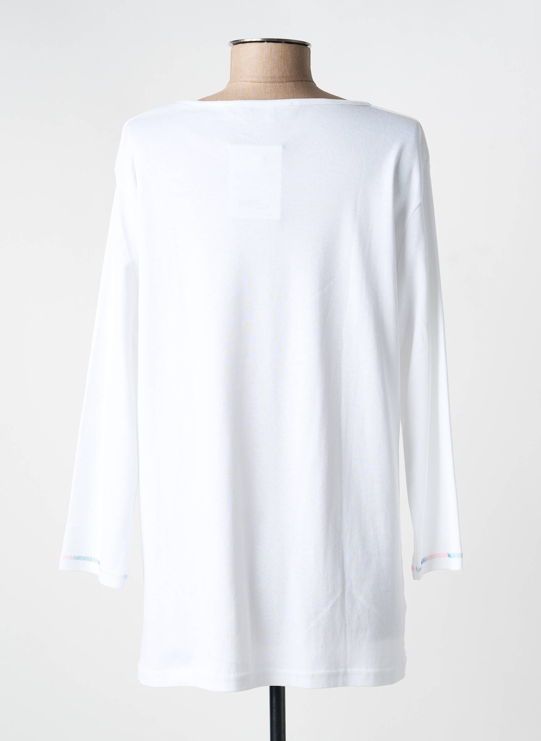 Tricou mâneci lungi mâneci lungi alb I.ODENA femeie