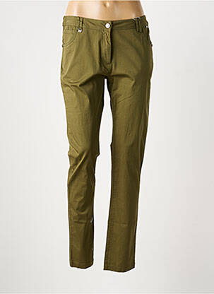 Pantalon slim buzunare verde AGATHE & LOUISE femeie