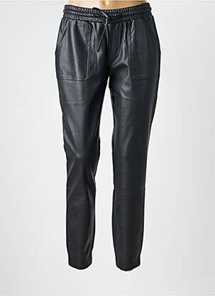 Pantalon slim talie elastică negru MORGAN femeie