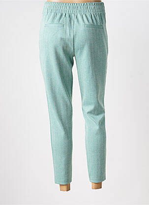 Pantalon 7/8 talie elastică verde ICHI femeie