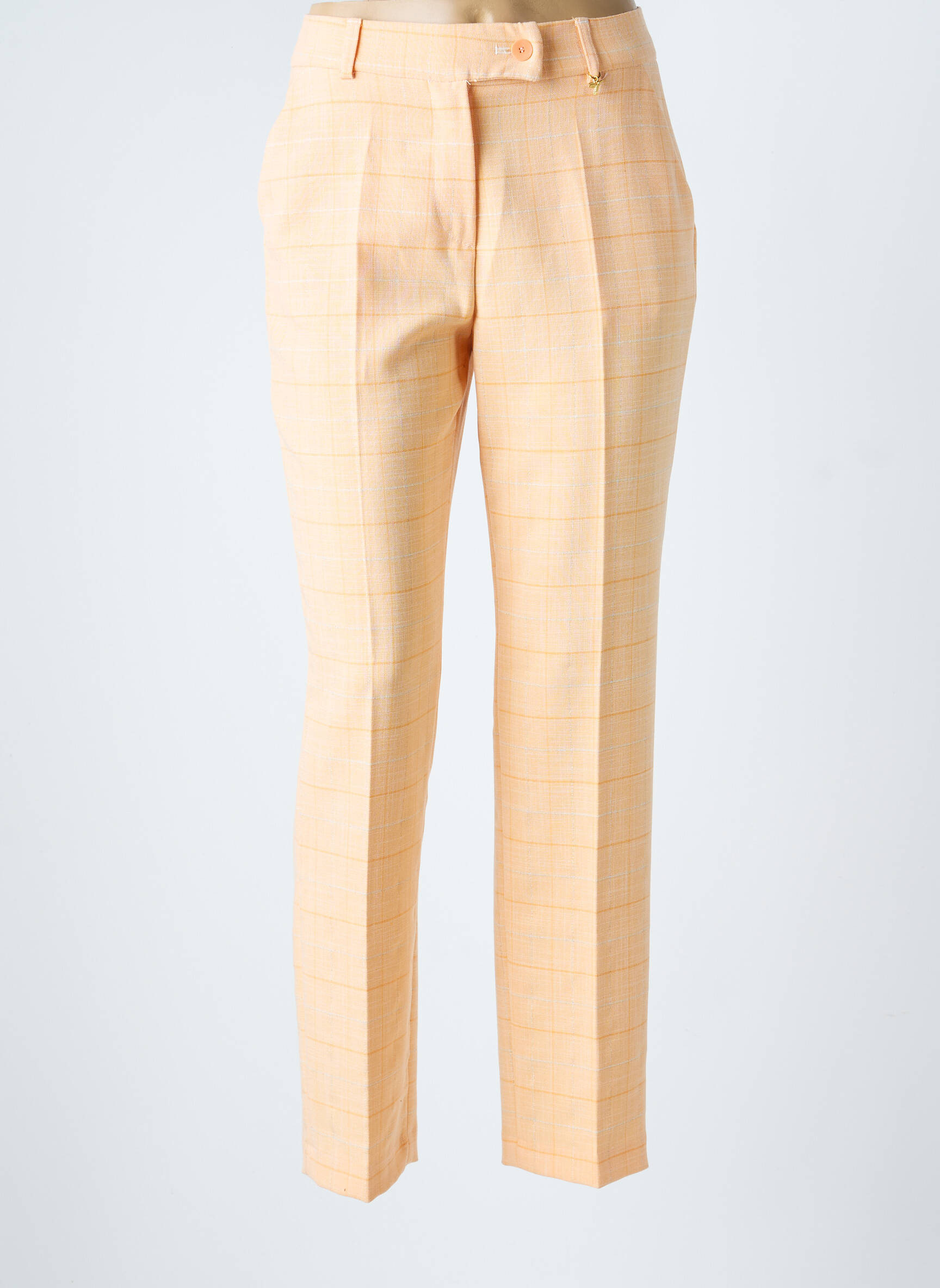 Pantalon slim buzunare portocalie BARILOCHE femeie