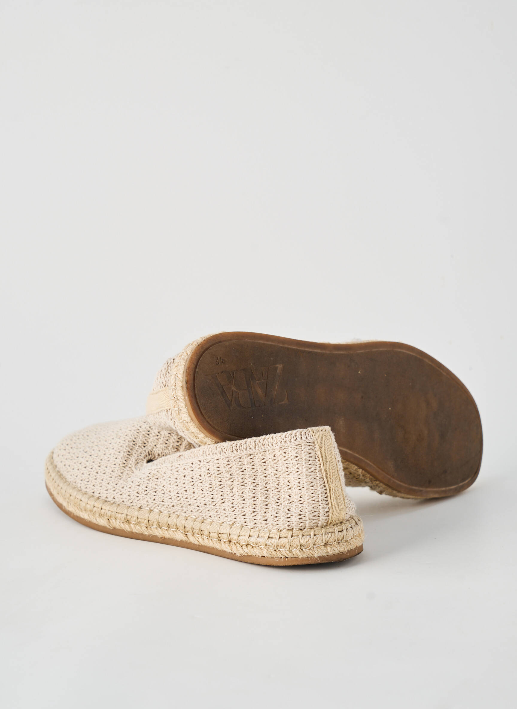 Espadrile vârf rotund vârf rotund bej ZARA bărbat