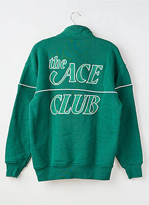 Hanorac broderie mâneci lungi verde THE ACE CLUB bărbat