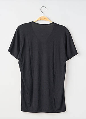 Tricou croială dreaptă mâneci scurte negru UNIQLO bărbat