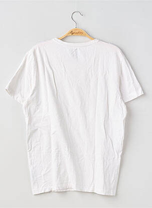 Tricou croială dreaptă mâneci scurte alb H&M bărbat