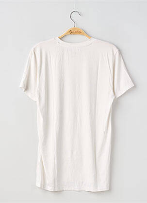 Tricou croială dreaptă mâneci scurte alb UNIQLO bărbat