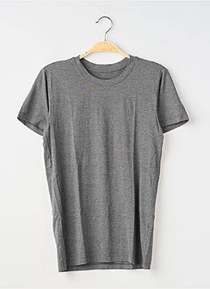 Tricou croială dreaptă mâneci scurte gri UNIQLO bărbat