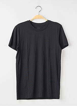 Tricou croială cambrată mâneci scurte negru UNIQLO bărbat