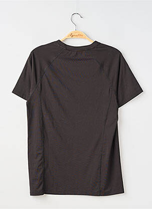 Tricou croială dreaptă mâneci scurte negru SANS MARQUE bărbat