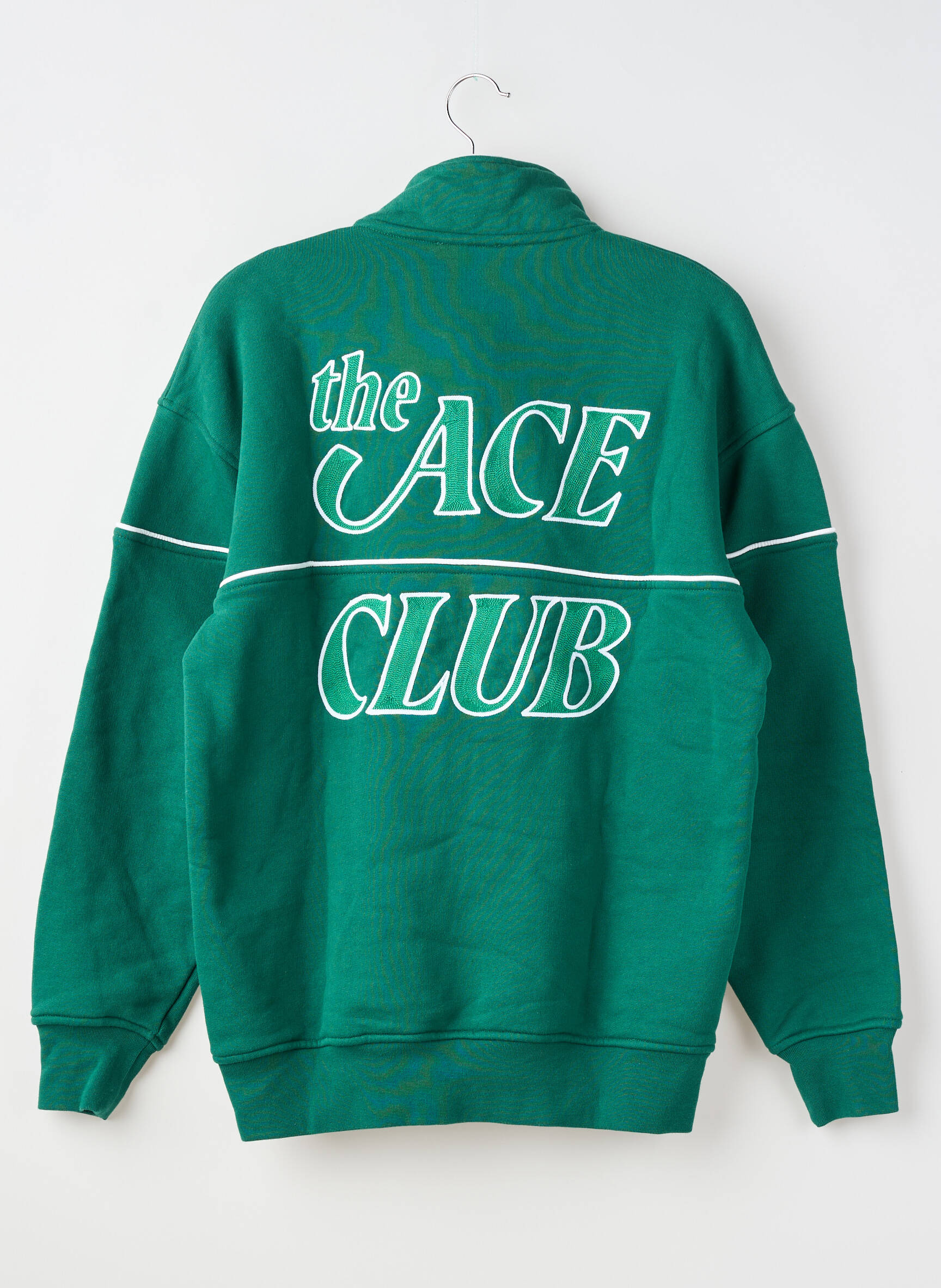 Hanorac broderie mâneci lungi verde THE ACE CLUB bărbat