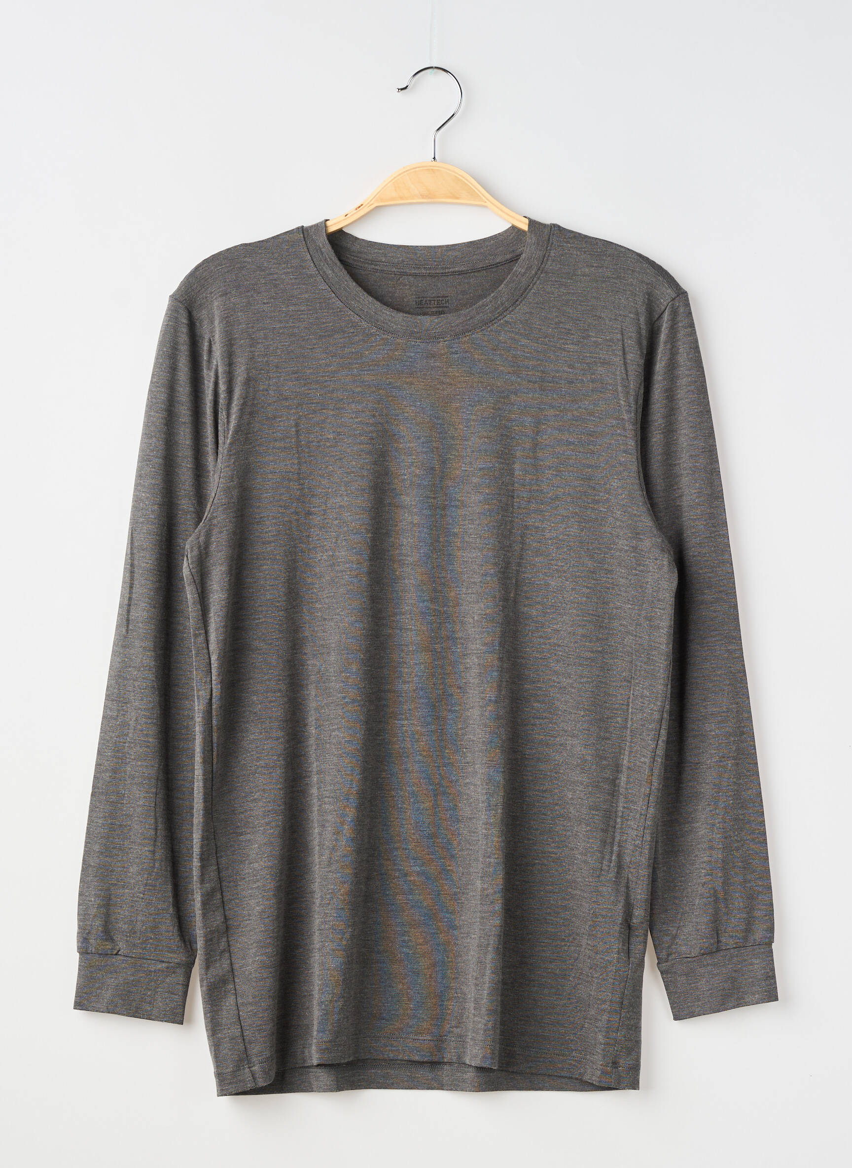 Tricou croială cambrată mâneci lungi gri UNIQLO bărbat