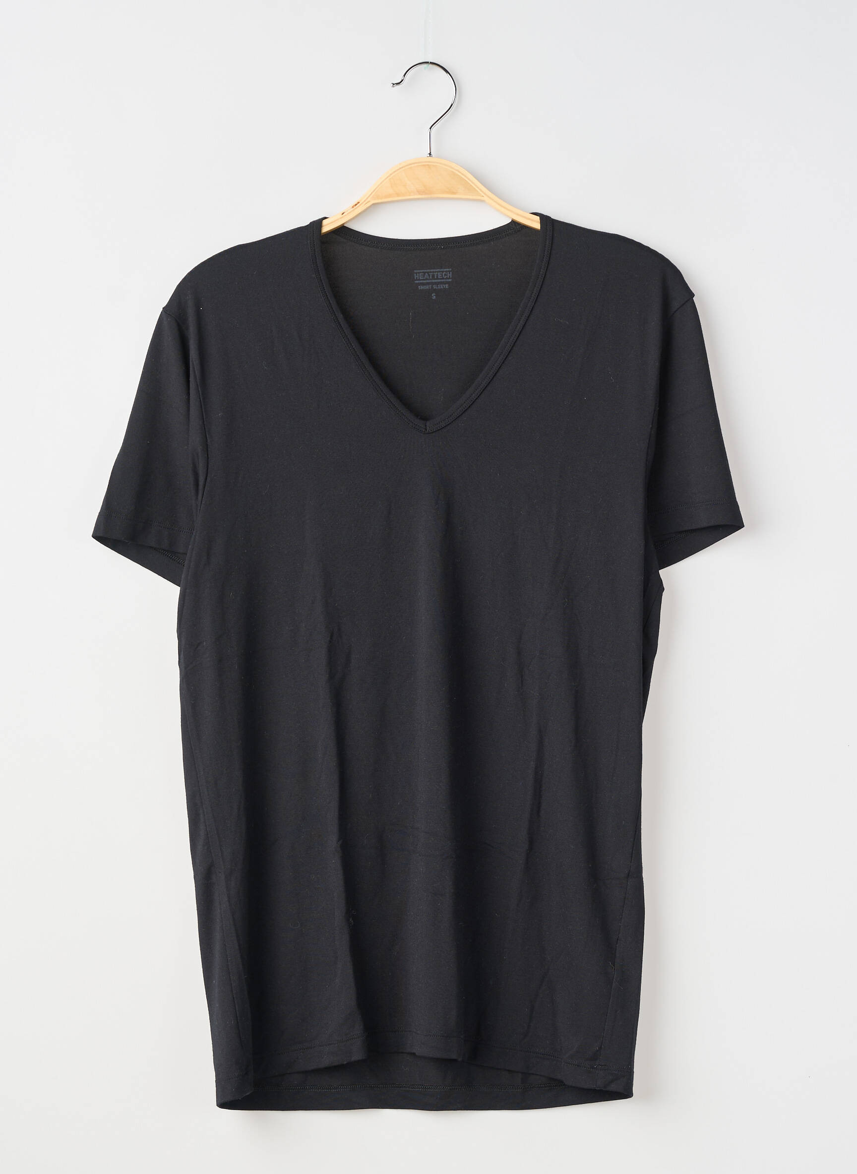 Tricou croială dreaptă mâneci scurte negru UNIQLO bărbat