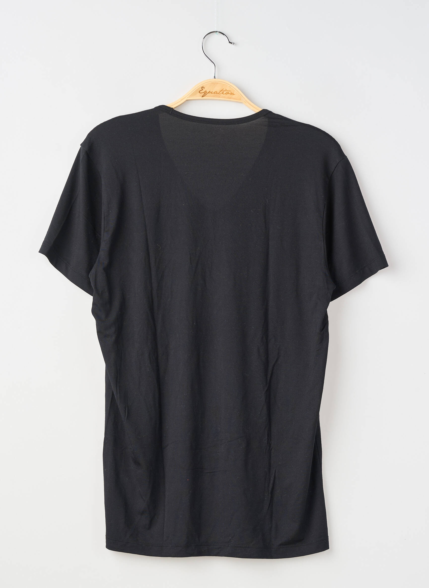 Tricou croială dreaptă mâneci scurte negru UNIQLO bărbat