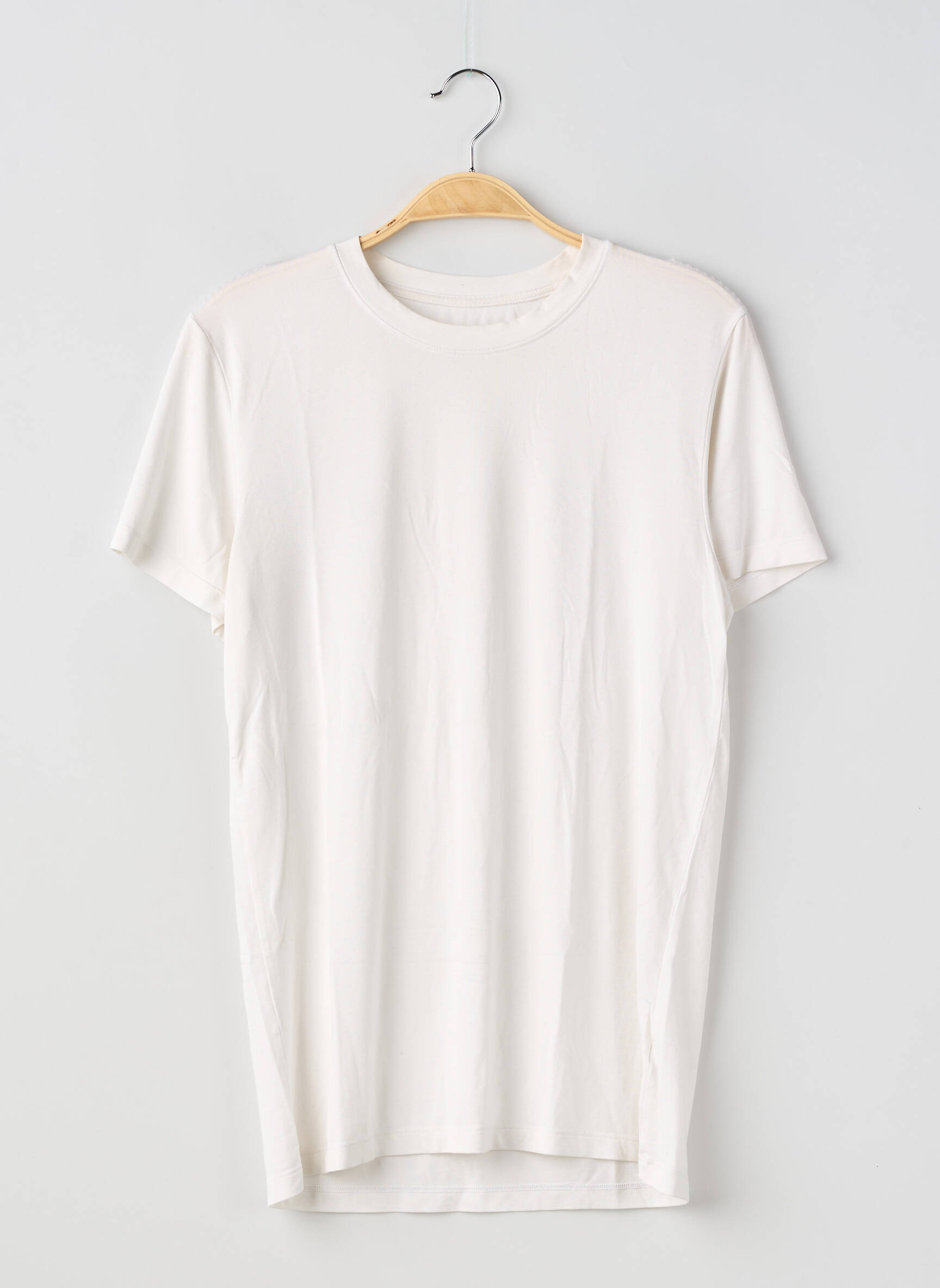 Tricou croială dreaptă mâneci scurte alb UNIQLO bărbat