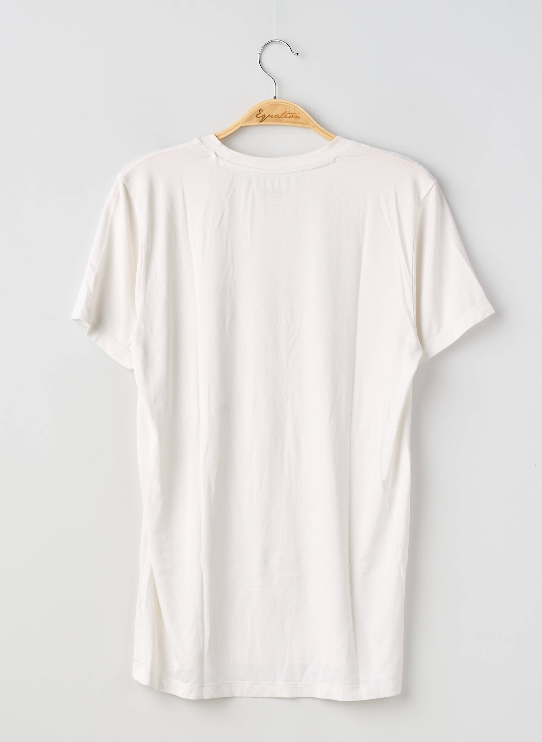 Tricou croială dreaptă mâneci scurte alb UNIQLO bărbat