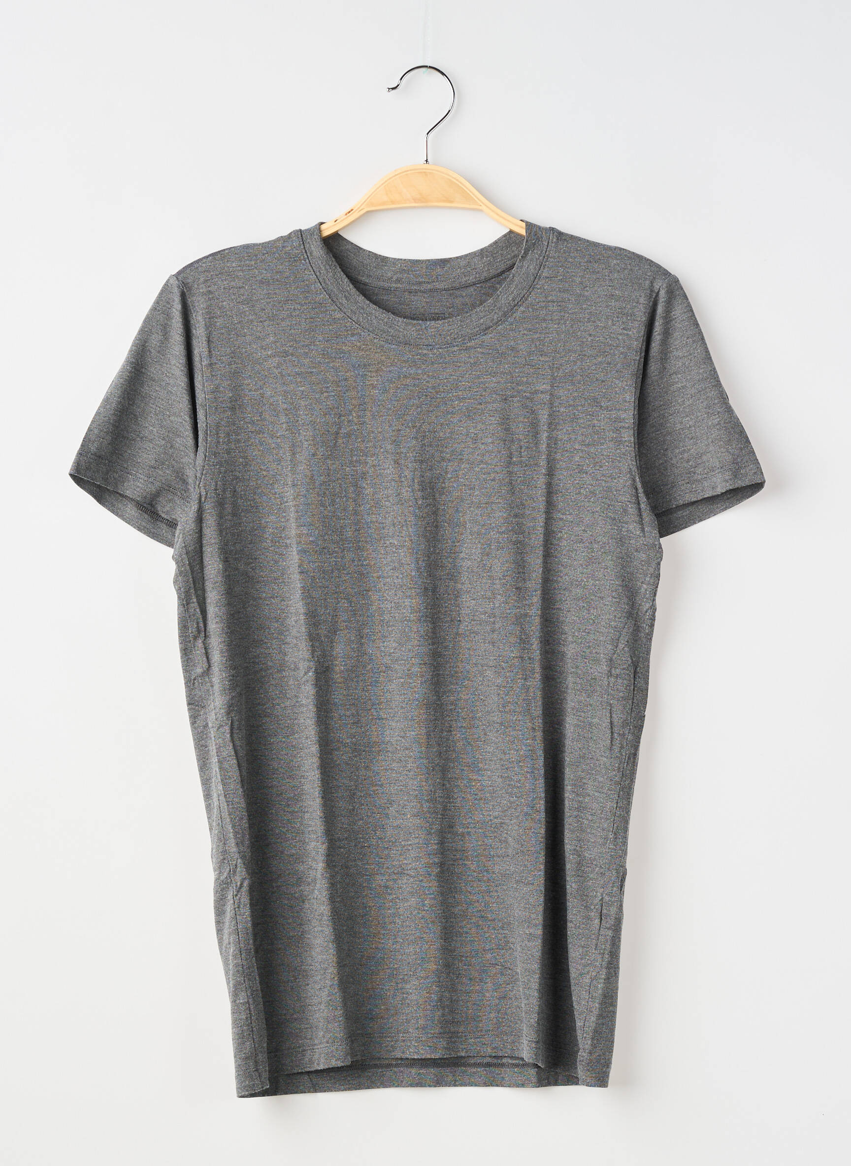 Tricou croială dreaptă mâneci scurte gri UNIQLO bărbat