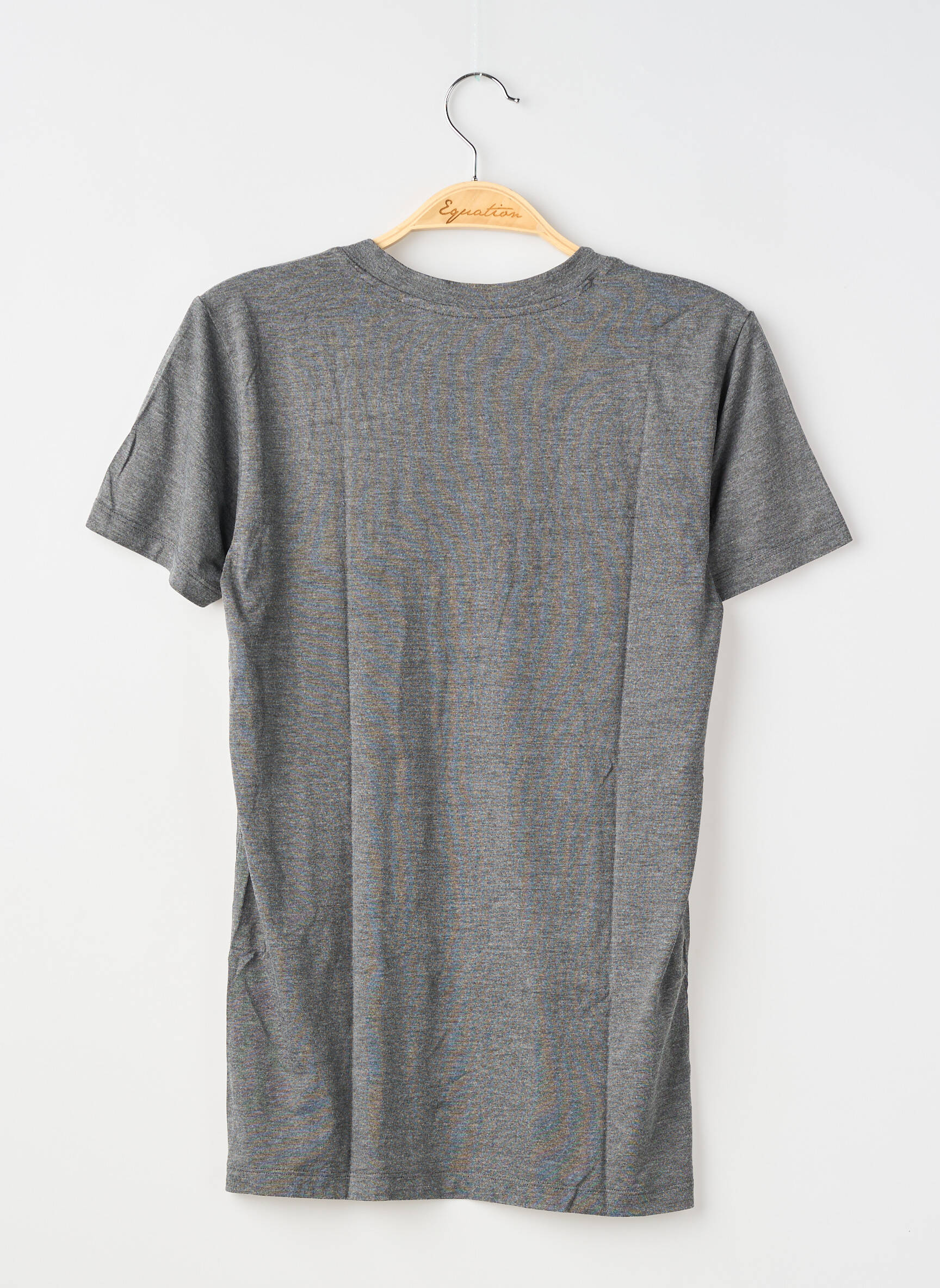 Tricou croială dreaptă mâneci scurte gri UNIQLO bărbat