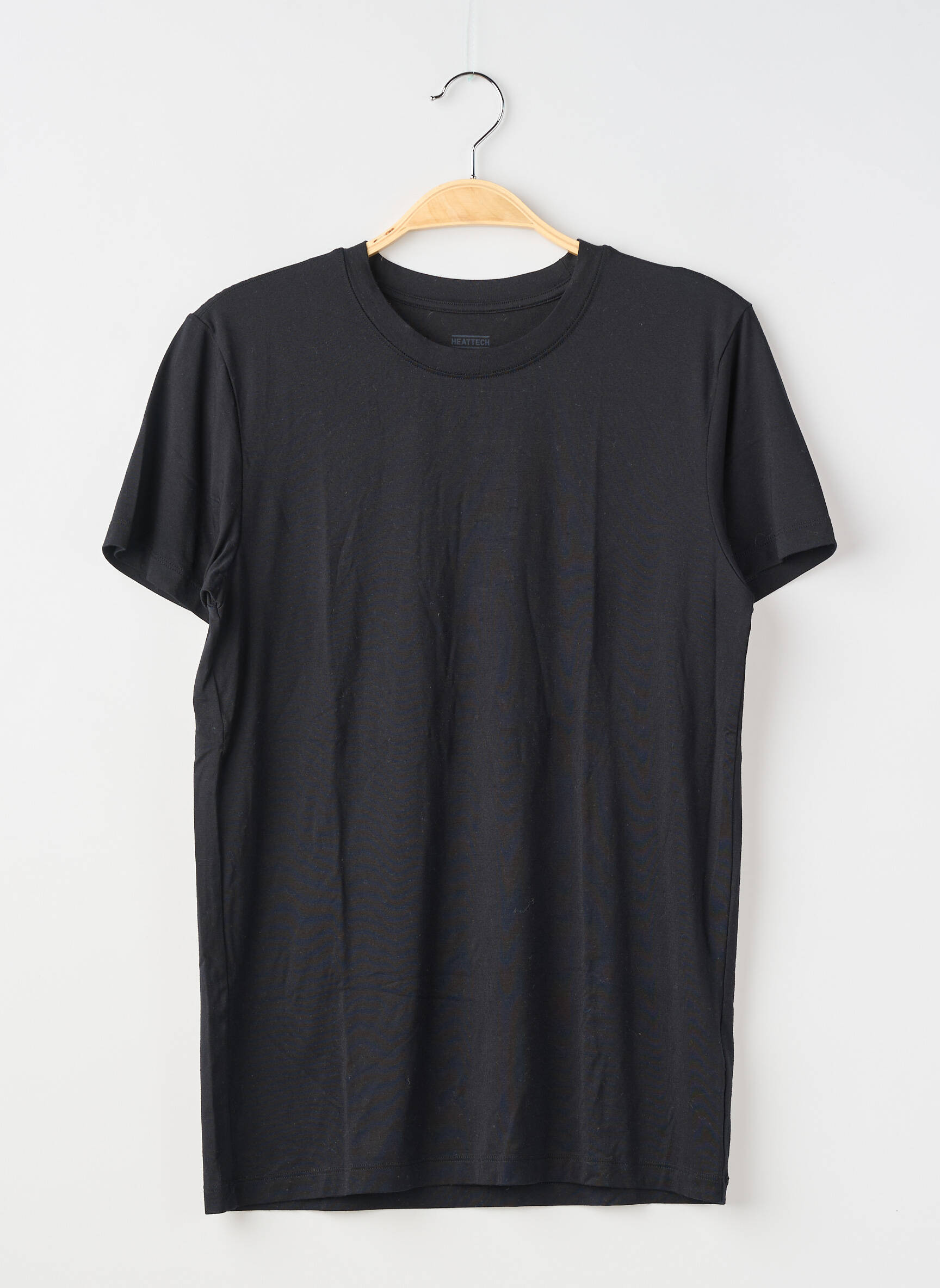 Tricou croială cambrată mâneci scurte negru UNIQLO bărbat