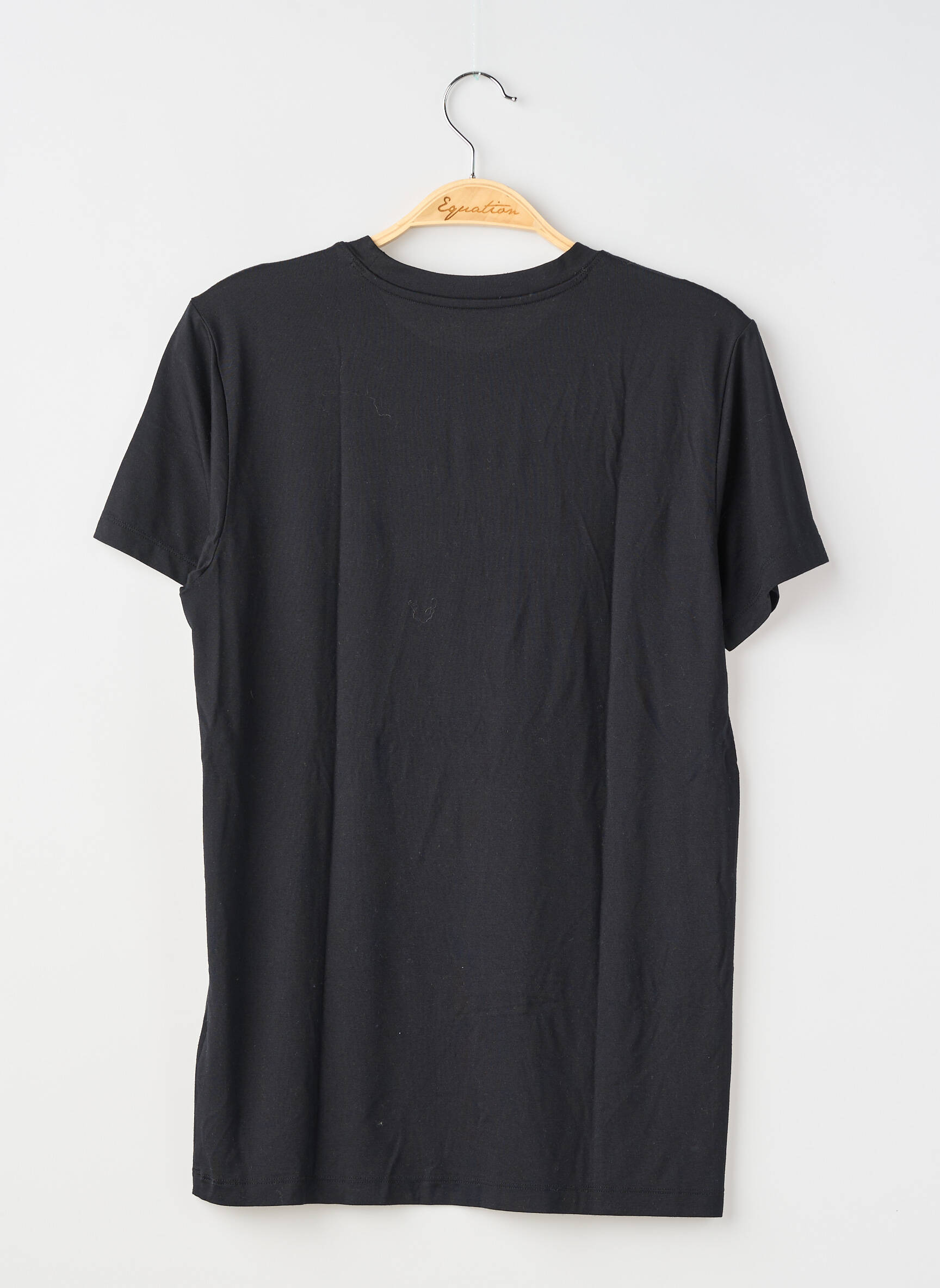 Tricou croială cambrată mâneci scurte negru UNIQLO bărbat