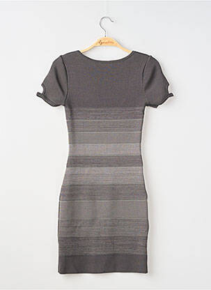 Rochie scurtă mâneci scurte mâneci scurte gri BEBE femeie