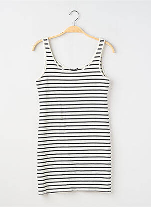 Top croială cambrată bretele subțiri alb H&M femeie