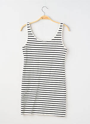 Top croială cambrată bretele subțiri alb H&M femeie