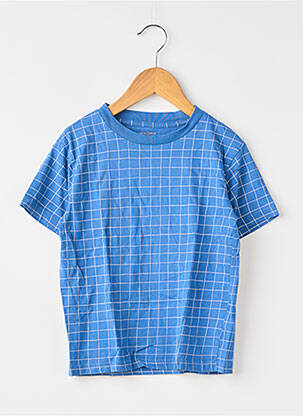 Tricou croială dreaptă mâneci scurte albastru MONOPRIX băiat