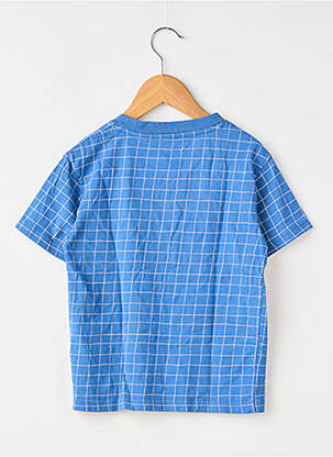 Tricou croială dreaptă mâneci scurte albastru MONOPRIX băiat