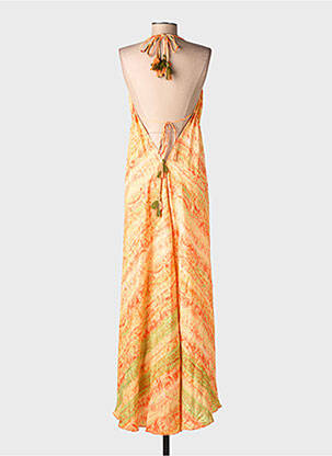 Rochie lungă imprimeu fantezie bretele subțiri galben YYDS (YOUR YOUTHFUL DRESS STYLE) femeie