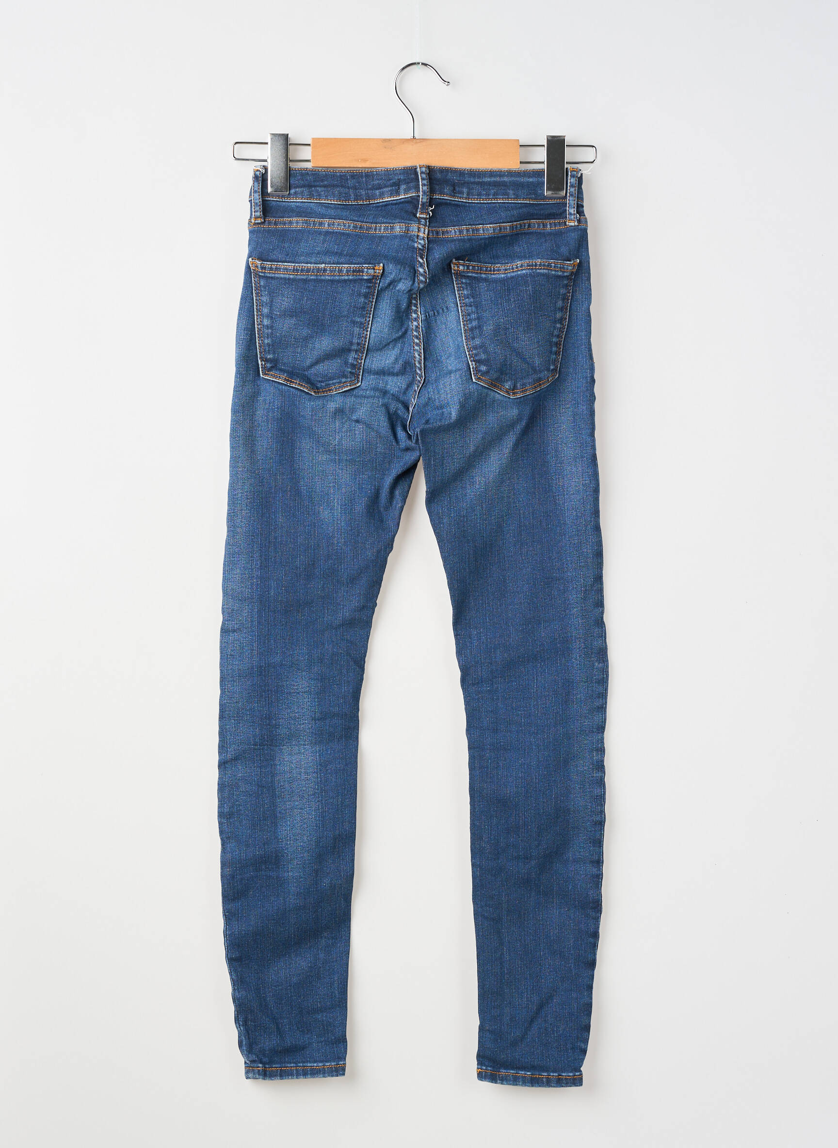 Blugi skinny buzunare albastru ZARA femeie