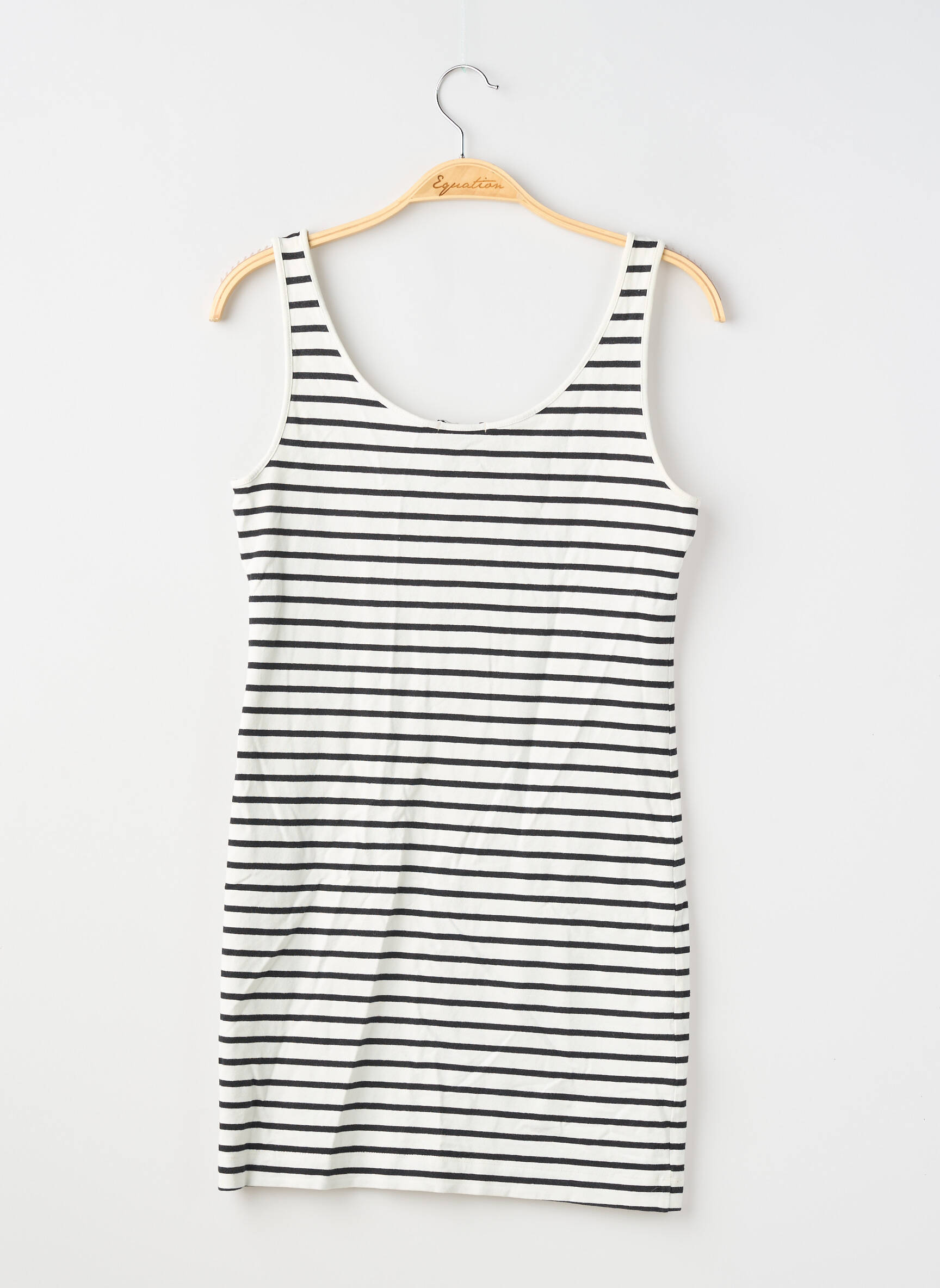 Top croială cambrată bretele subțiri alb H&M femeie