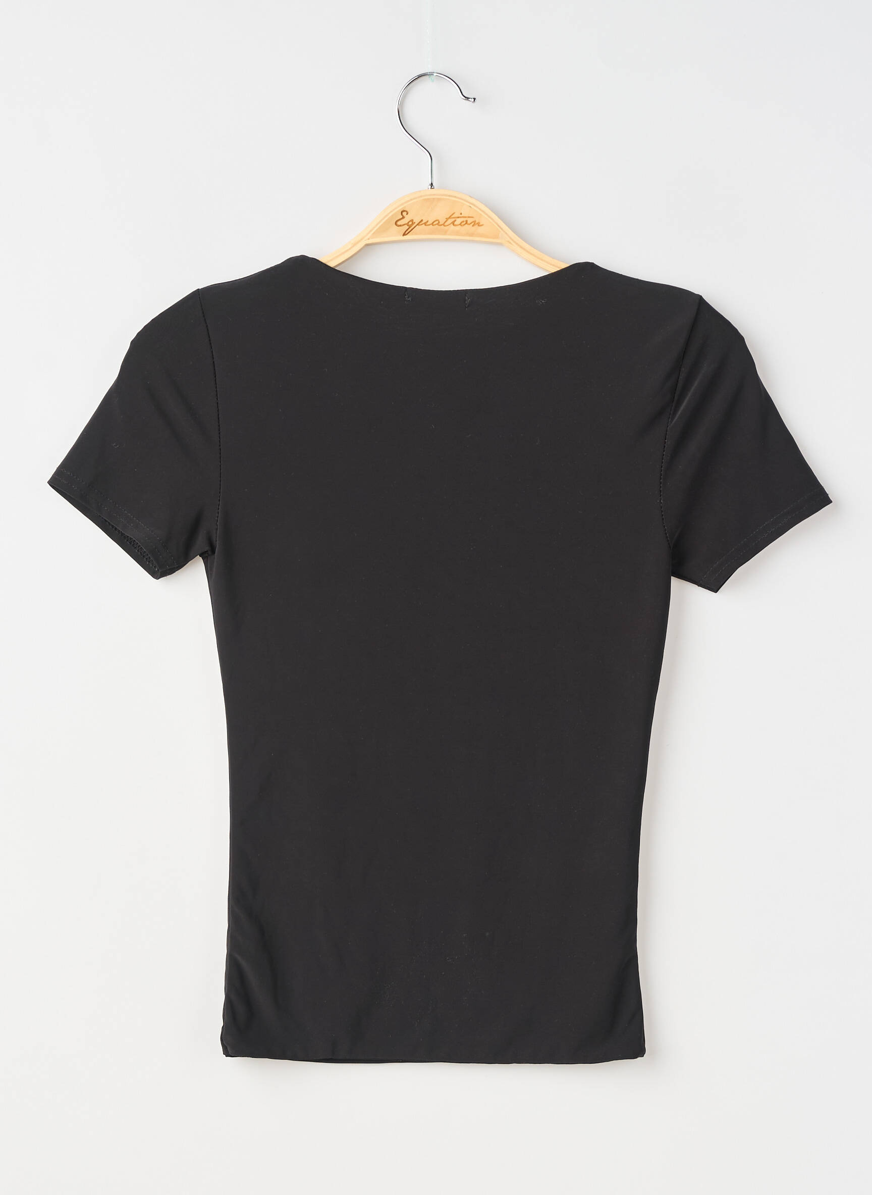 Top mâneci scurte mâneci scurte negru BOOHOO femeie
