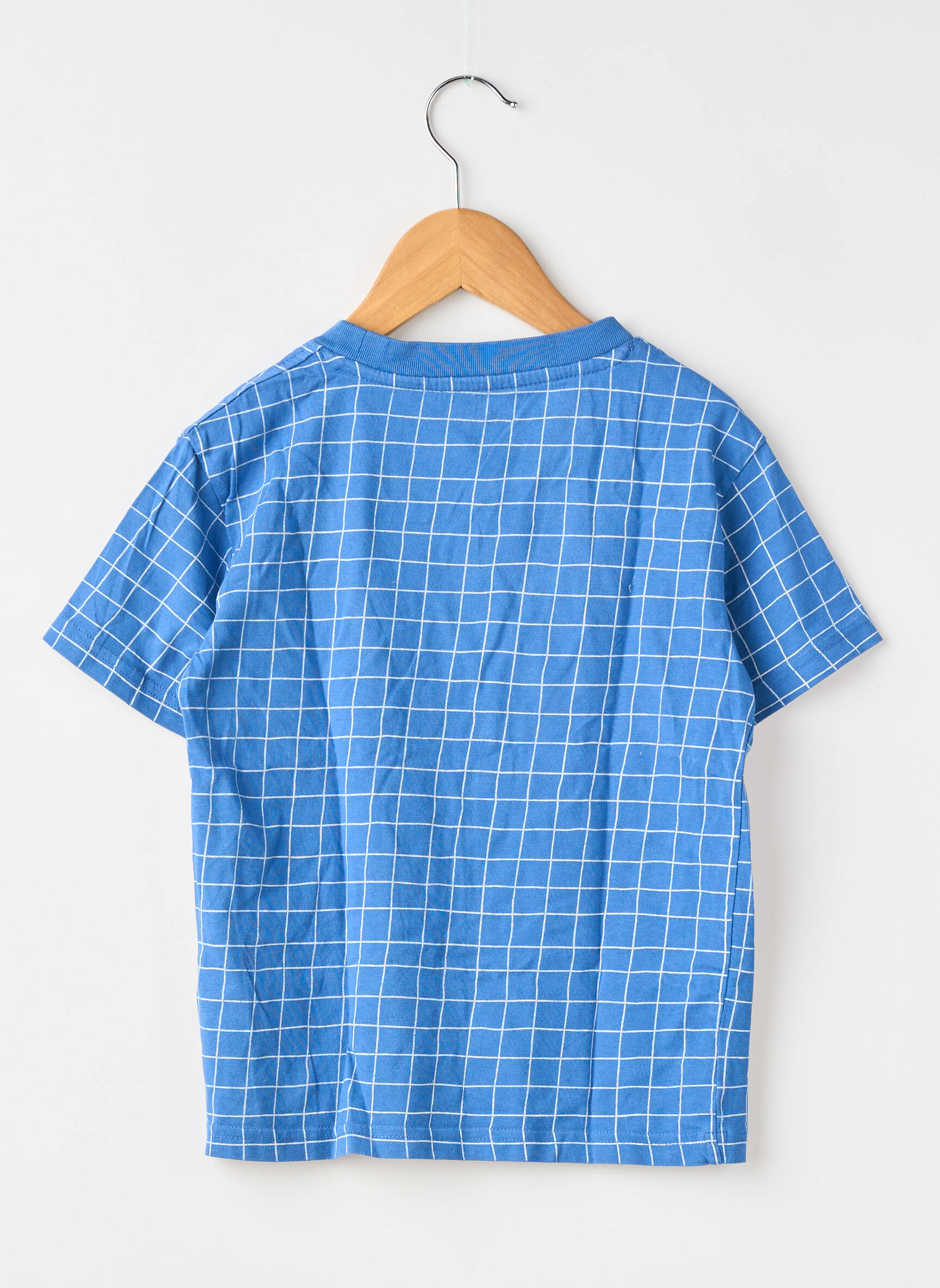 Tricou croială dreaptă mâneci scurte albastru MONOPRIX băiat