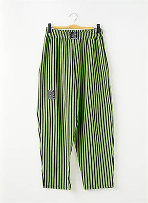 Pantalon larg buzunare mărime normală verde BODYBULDING femeie