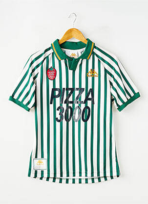 Polo imprimeu dungi mâneci scurte verde KAPPA femeie