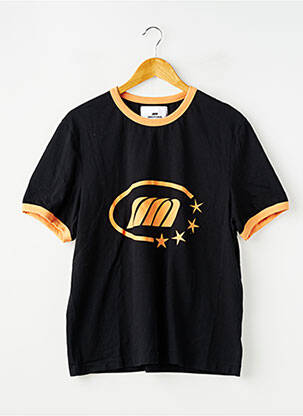 Tricou serigrafie mâneci scurte negru EMESTUDIOS femeie