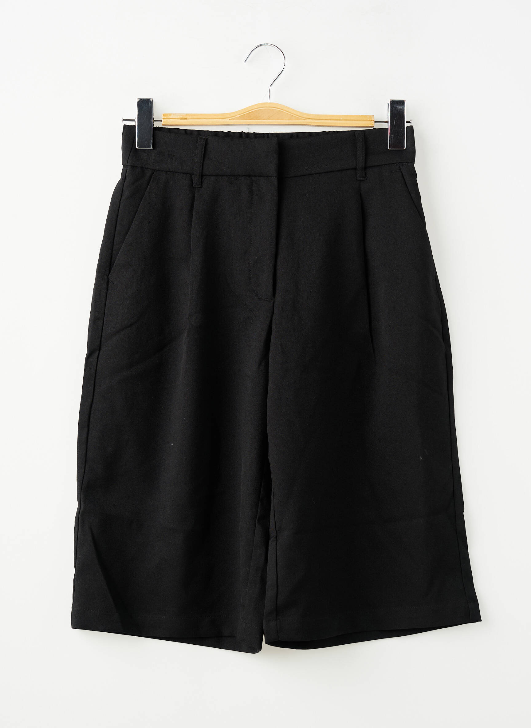 Bermudă talie elastică mărime normală negru FASHION NOVA femeie