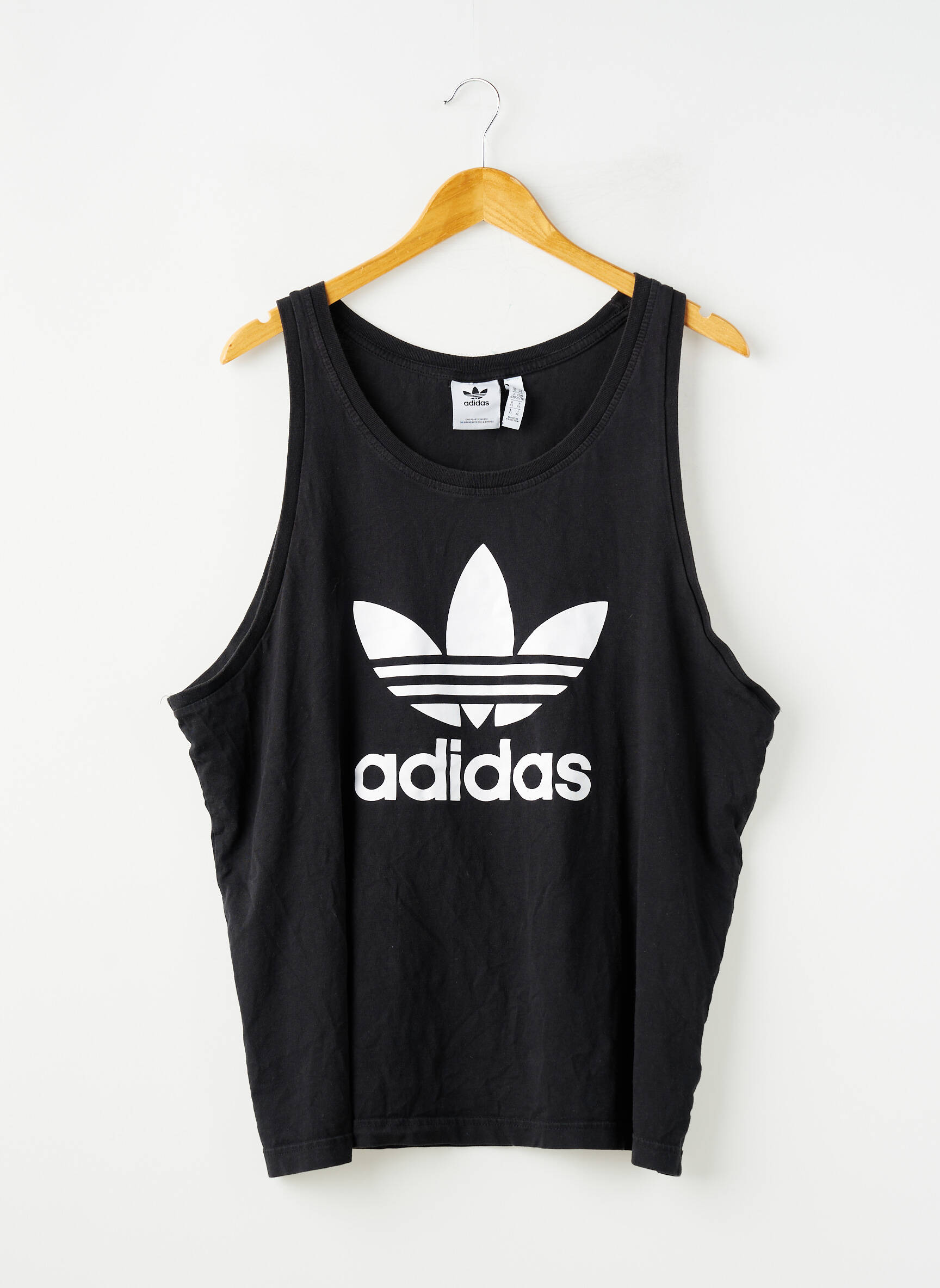 Maiou elasticitate fără mâneci negru ADIDAS femeie